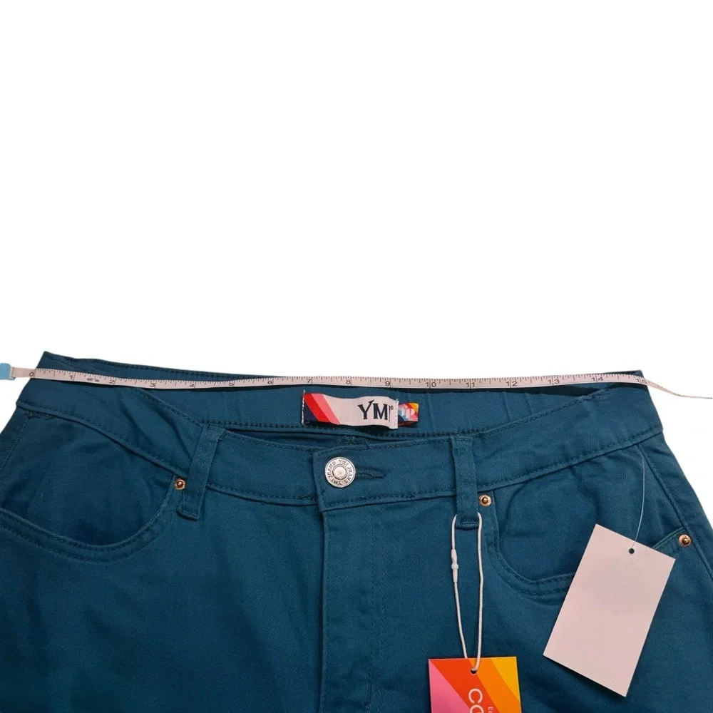 YMI - Cropped Teal Jeans - size Med NWT - Picture 6 of 15